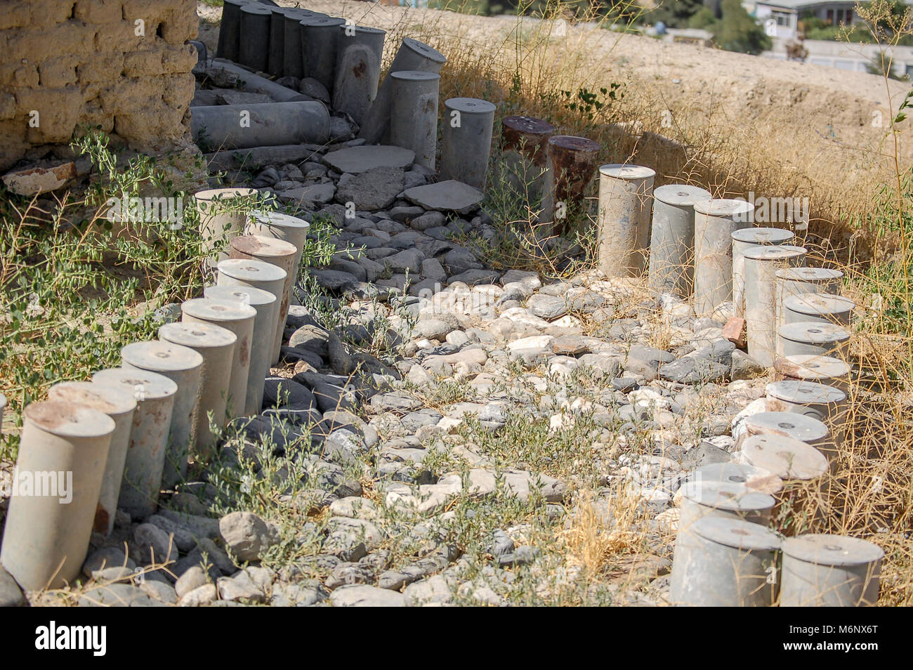 Amunition in fortezza vecchia nella capitale dell'Afghanistan Kabul Foto Stock