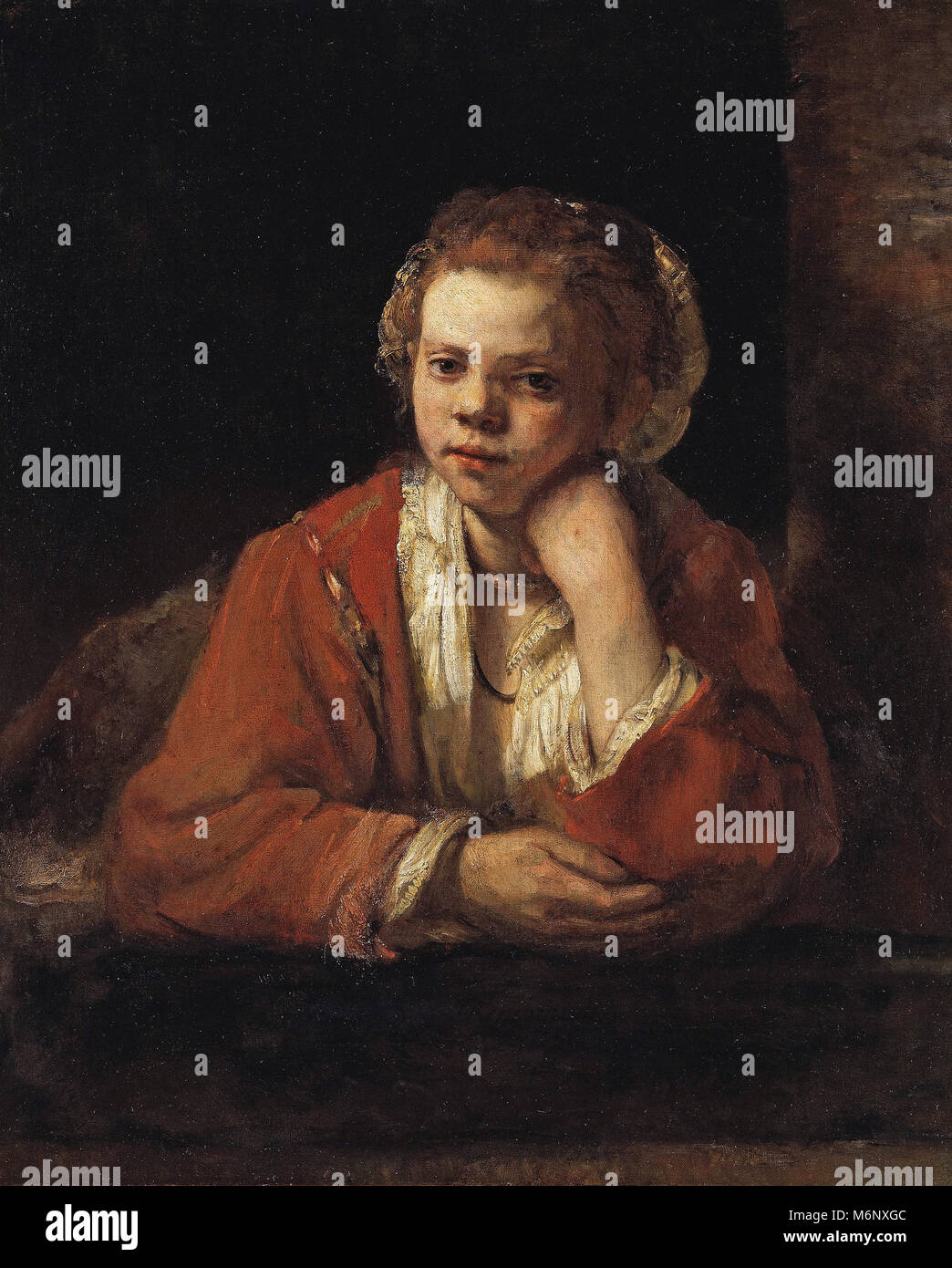 Harmenszoon Rembrandt van Rijn - La cucina domestica Foto Stock