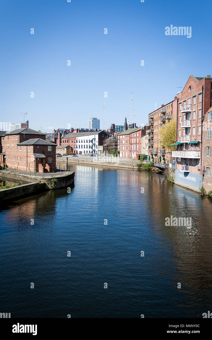 Fiume Aire, chiamate, Leeds Foto Stock