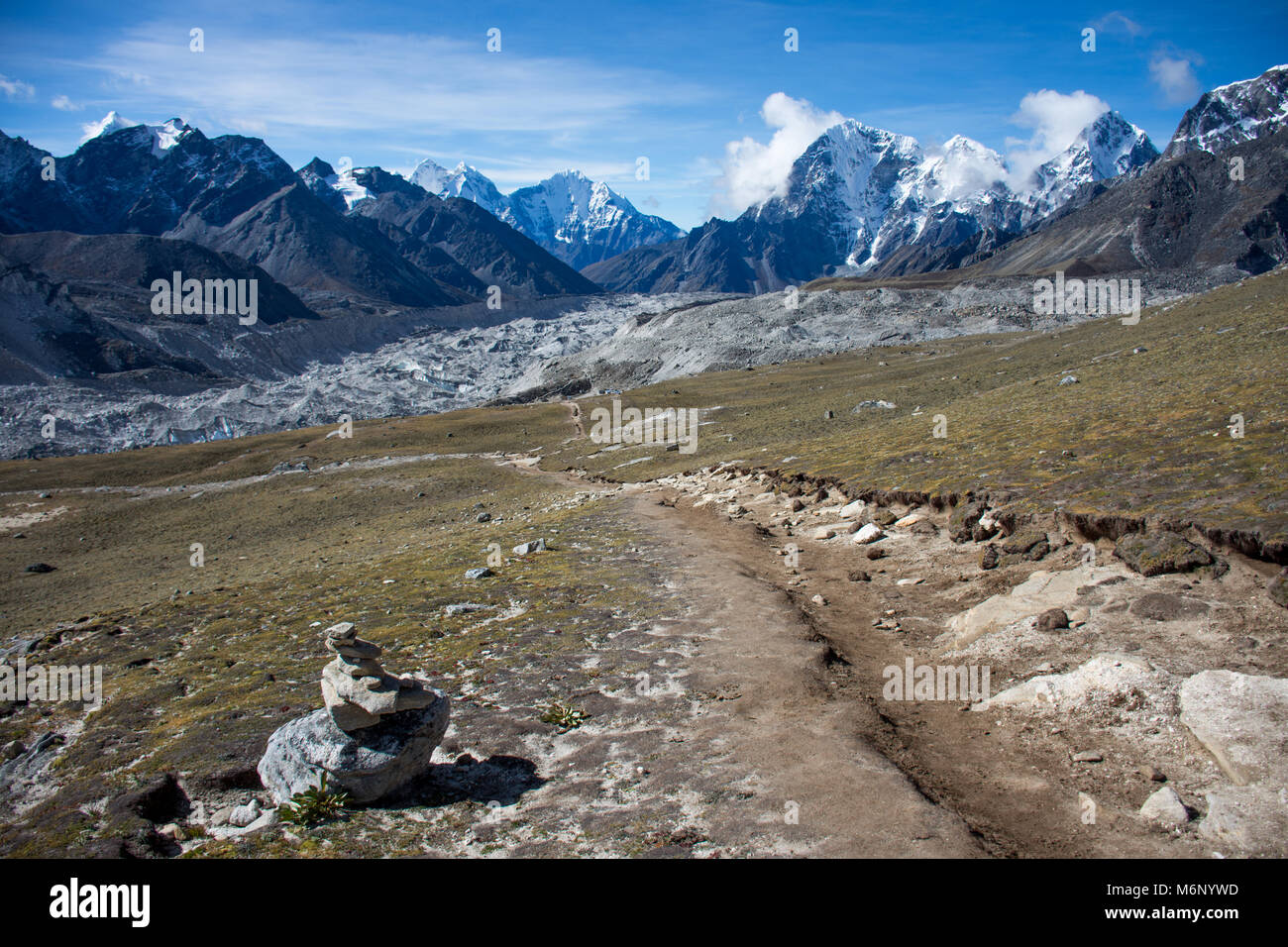 Sulla strada per il Campo Base Everest Foto Stock
