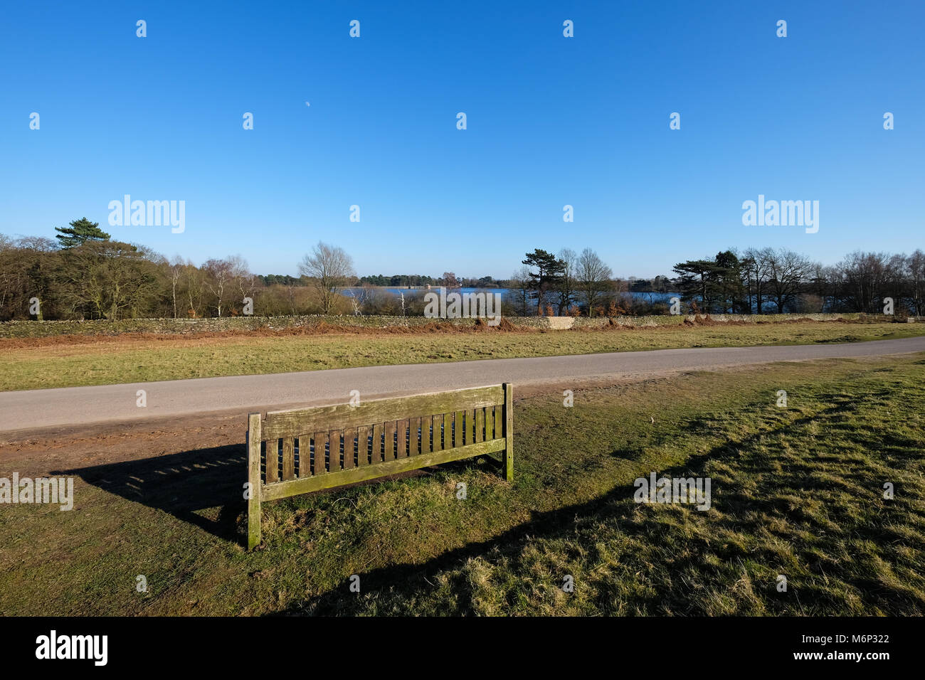 Vista panoramica in Glenfield Lodge Park leicestershire Foto Stock