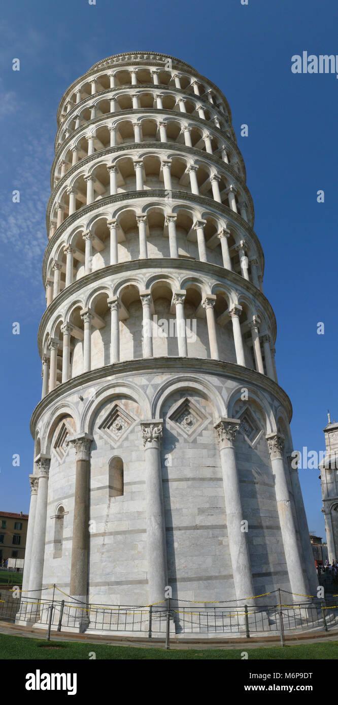 La piazza dei Miracoli a Pisa, Toscana, Italia Foto Stock