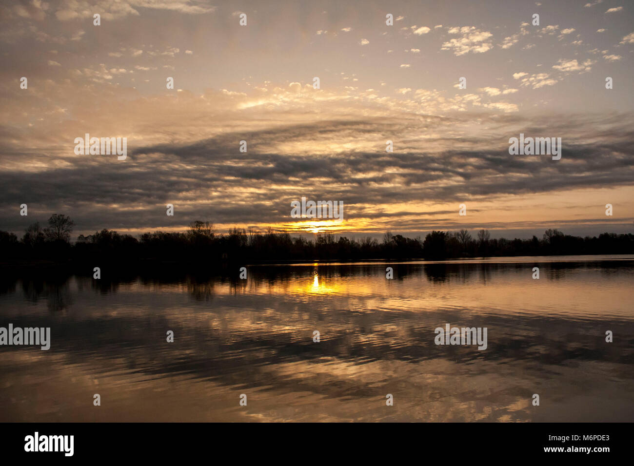 Paesaggio del lago Foto Stock