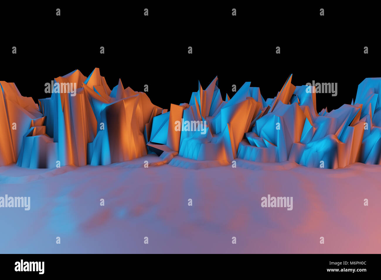 La gamma della montagna con sfondo di roccia Foto Stock