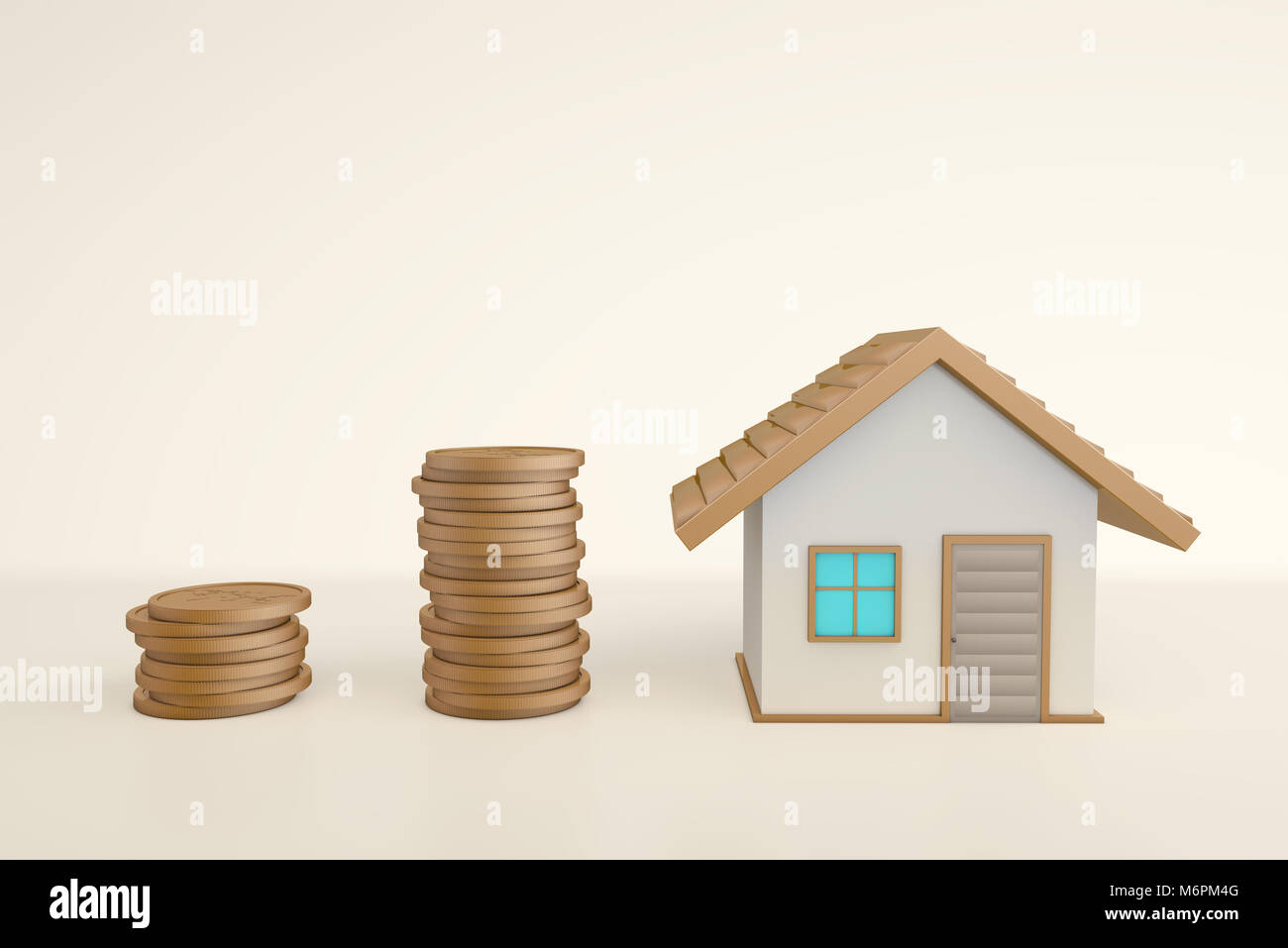 Economico Finanziario investimenti in immobili, gestione Foto Stock