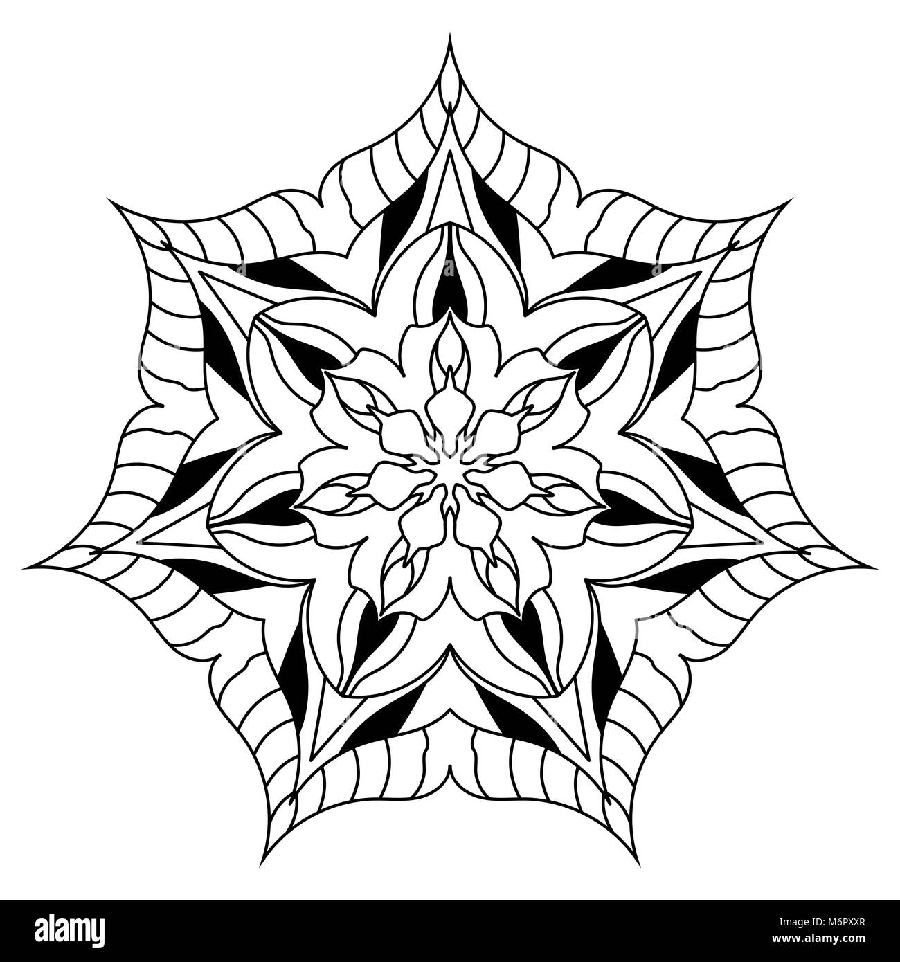 I Mandala Per Libro Da Colorare Round Decorativo Ornamenti