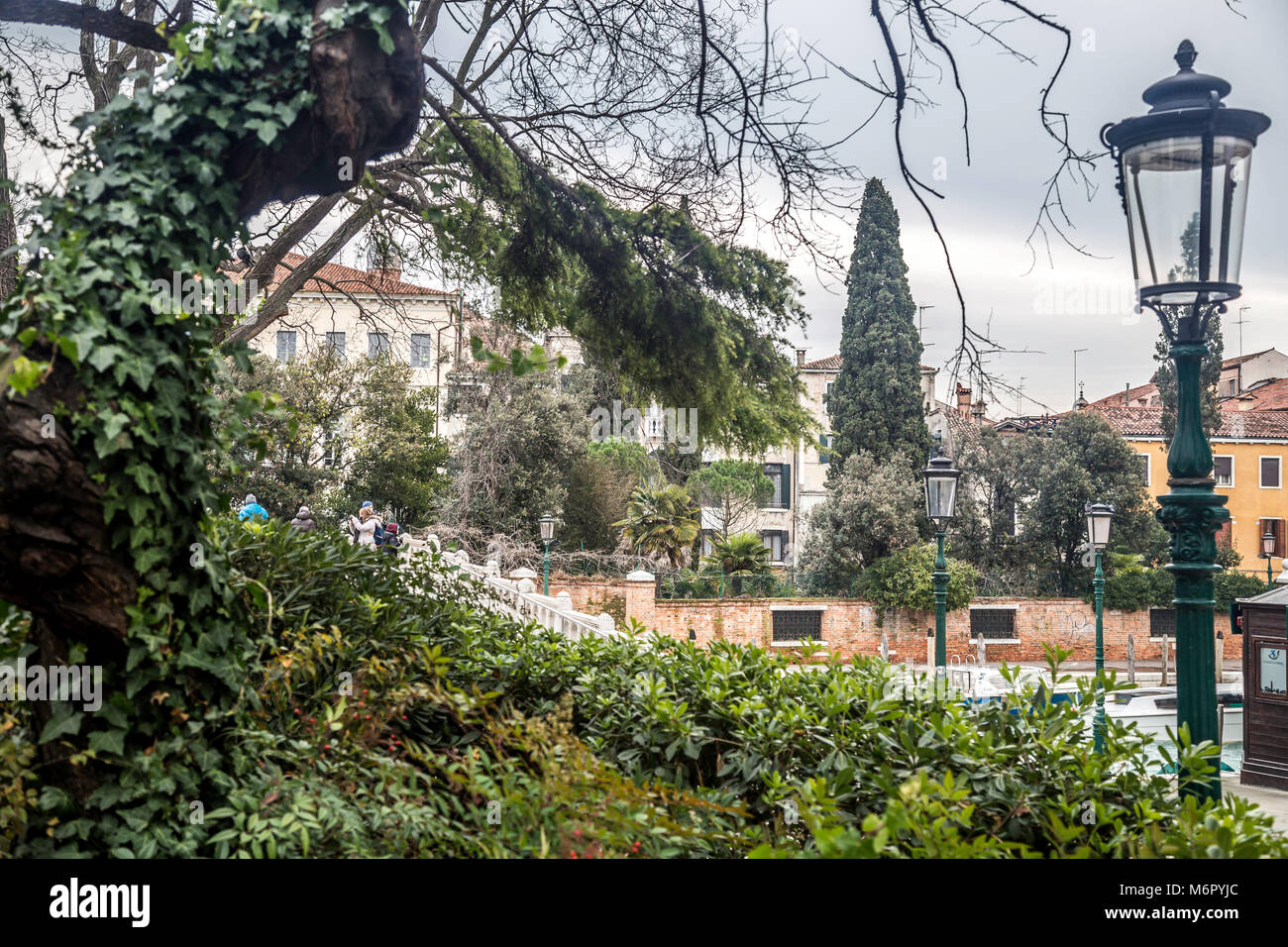 Parchi di Venezia sono molto belle anche in inverno Foto Stock