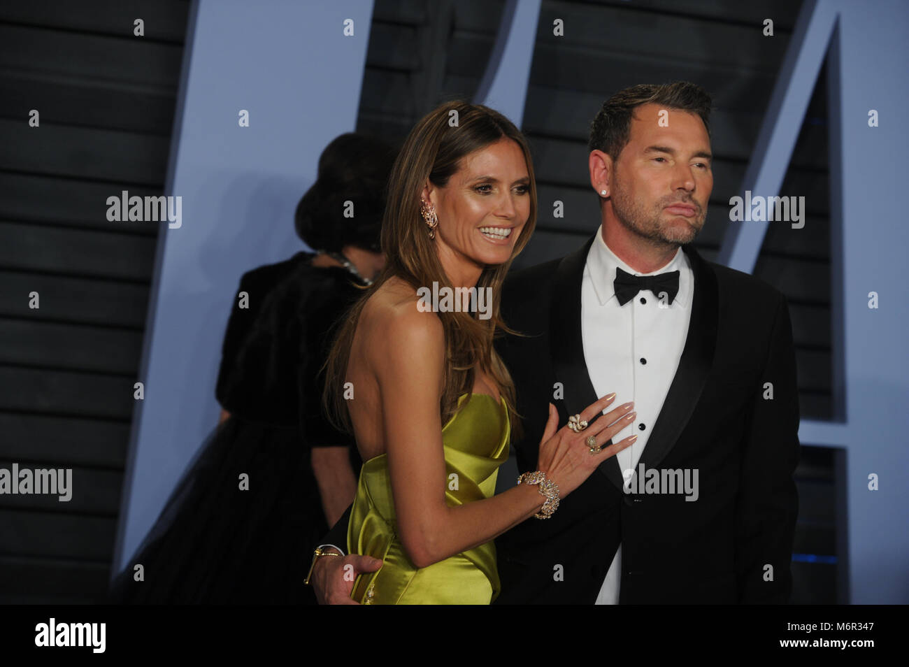 BEVERLY HILLS, CA - MARZO 04: Heidi Klum assiste il 2018 Vanity Fair Oscar Party hosted by Radhika Jones a Wallis Annenberg Center for the Performing Arts il 4 marzo 2018 a Beverly Hills, la California. Persone: Heidi Klum Foto Stock