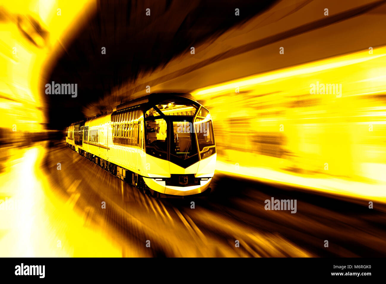 Il concetto di trasporto : treno ad alta velocità Foto Stock