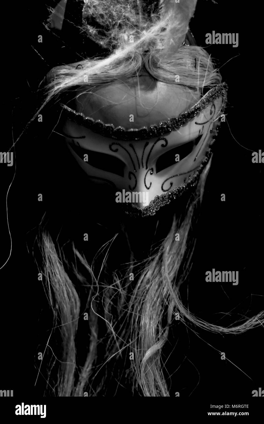 La maschera per divertire o terrorizzare le altre persone. Foto Stock
