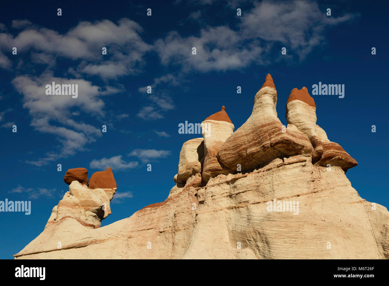 Rocce colorate, Blue Canyon, Hopi Indian Reservation, Arizona Foto Stock