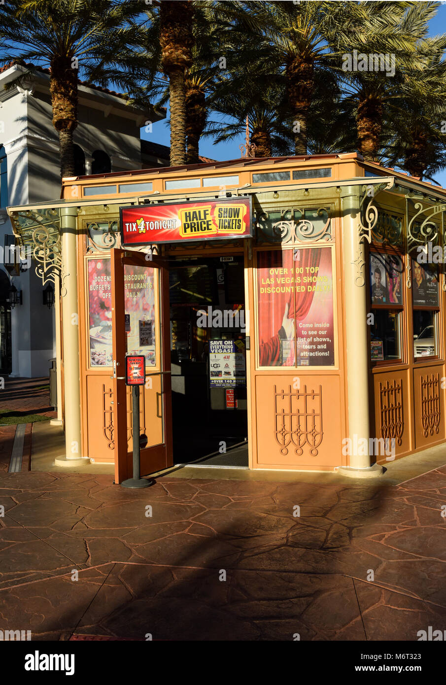 Sconto Ticket Booth in Las Vegas, Nevada Foto Stock