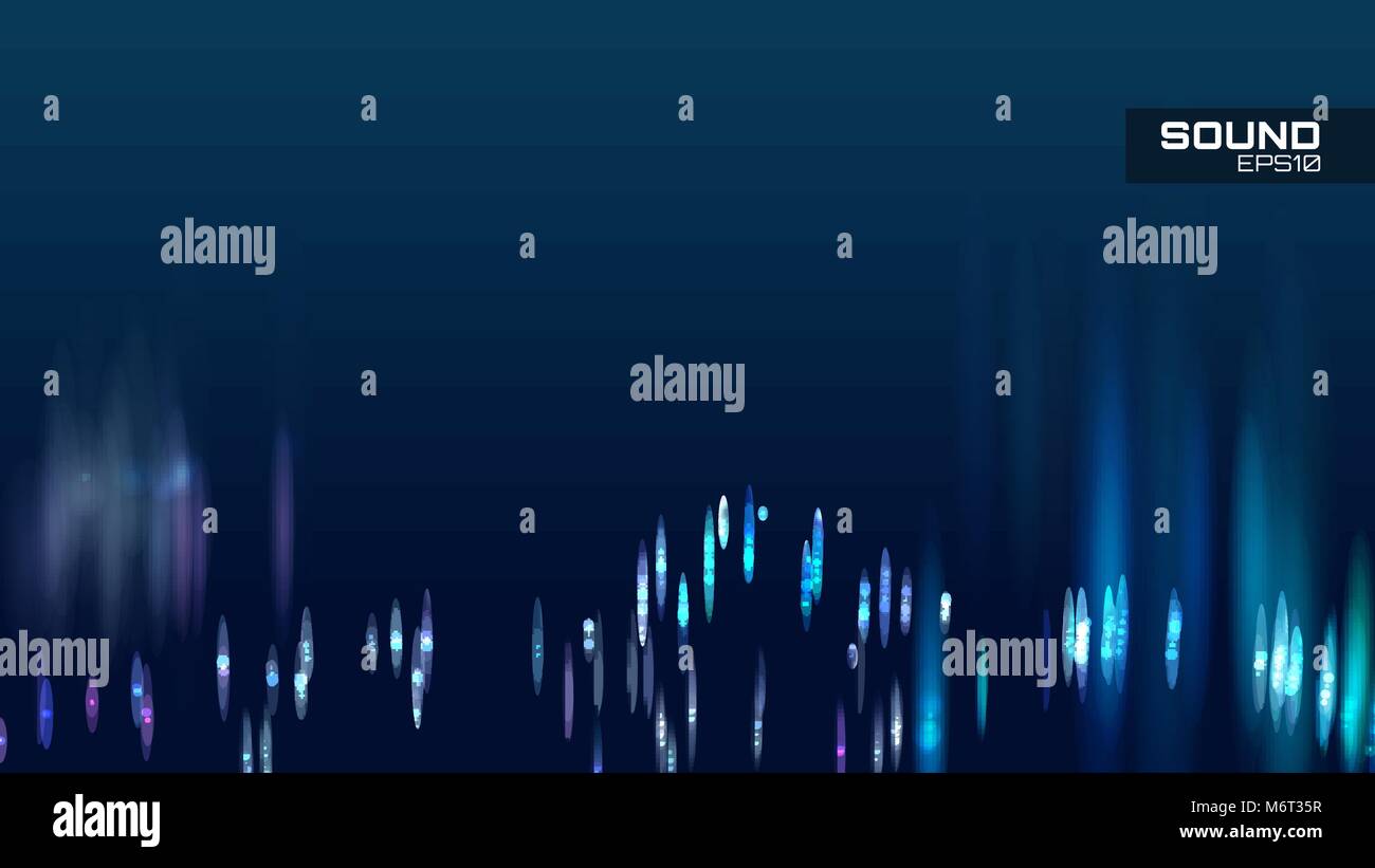 Abstract onda sonora sfondo vettoriale. Spettro Tune soundwave Illustrazione Vettoriale