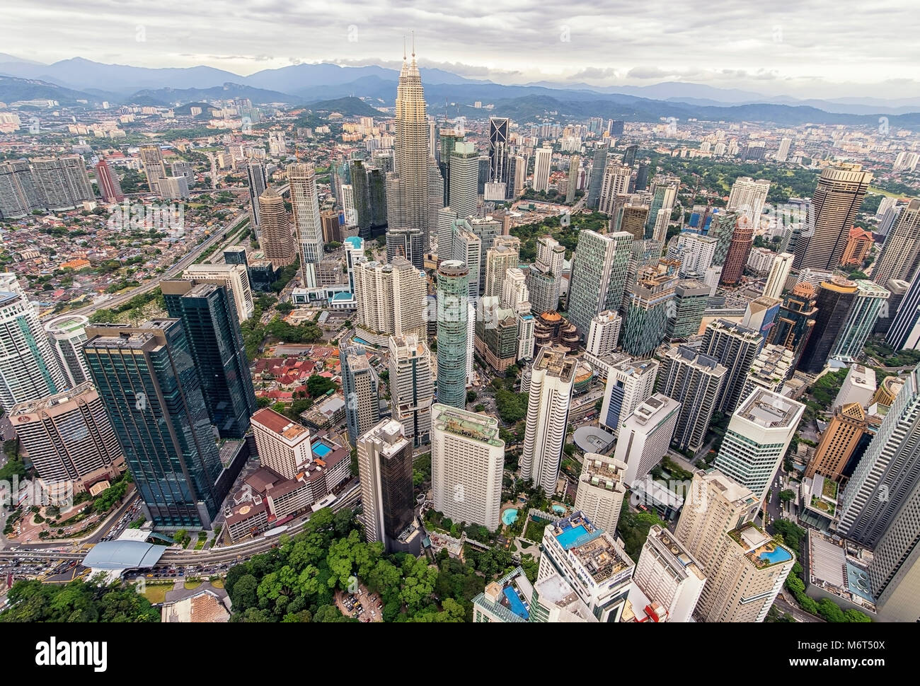 La città di Kuala Lumpur in ore diurne Foto Stock