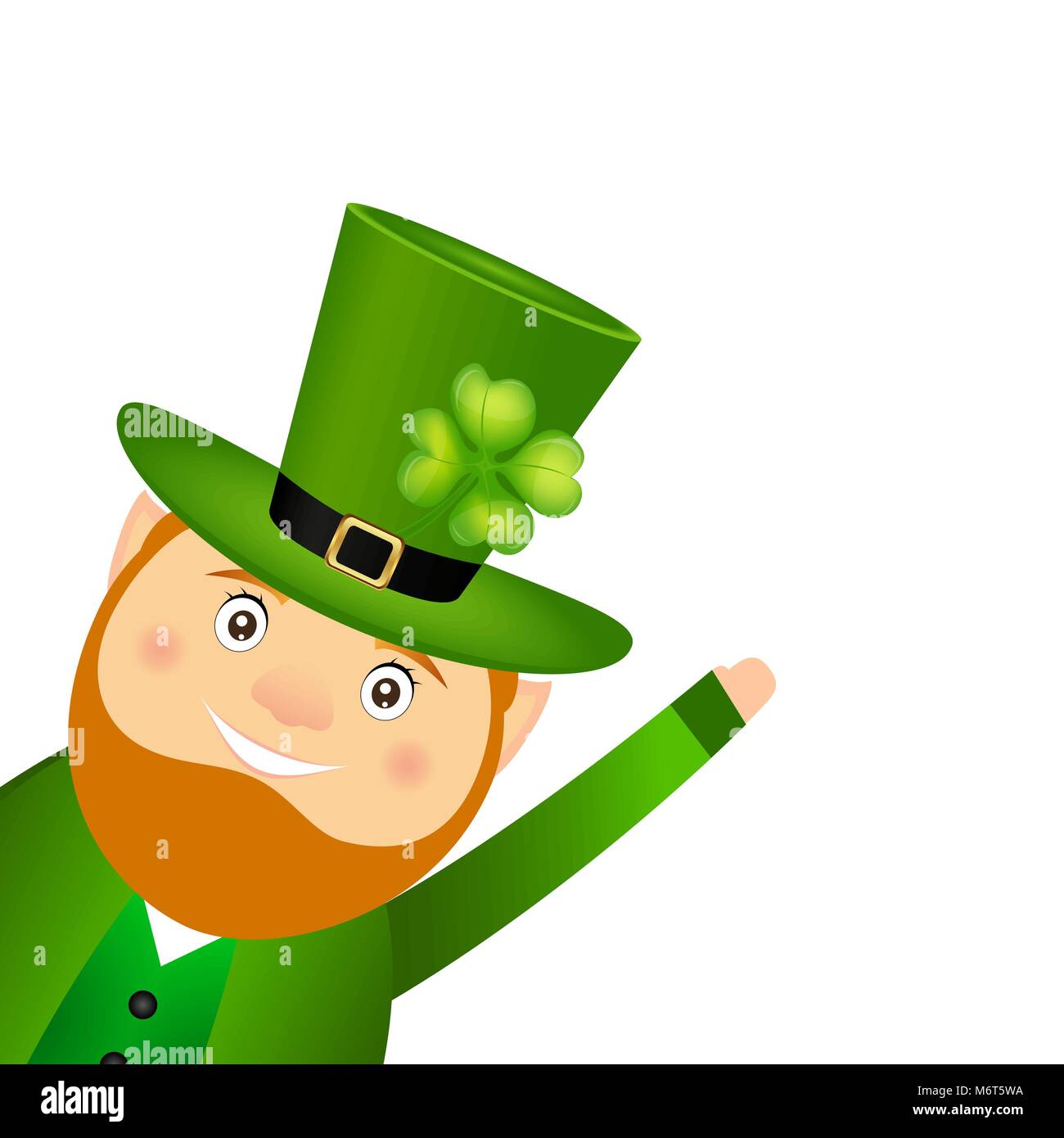 Leprechaun divertenti per la Festa di San Patrizio Illustrazione Vettoriale