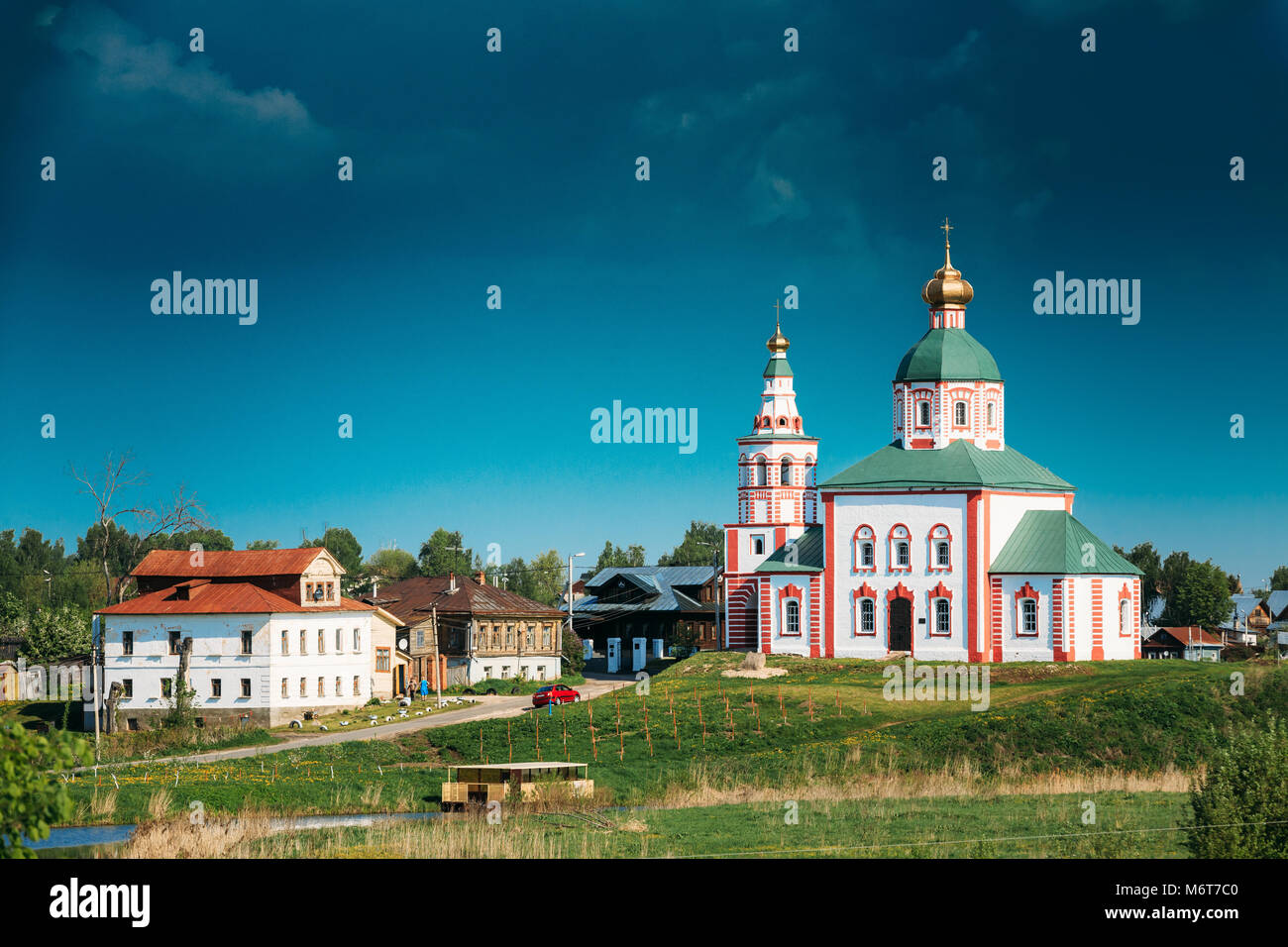 Chiesa di Elia Profeta - Elias - Chiesa - Chiesa di Suzdal, Russia. Costruito nel 1744. Anello d'oro della Russia. Foto Stock