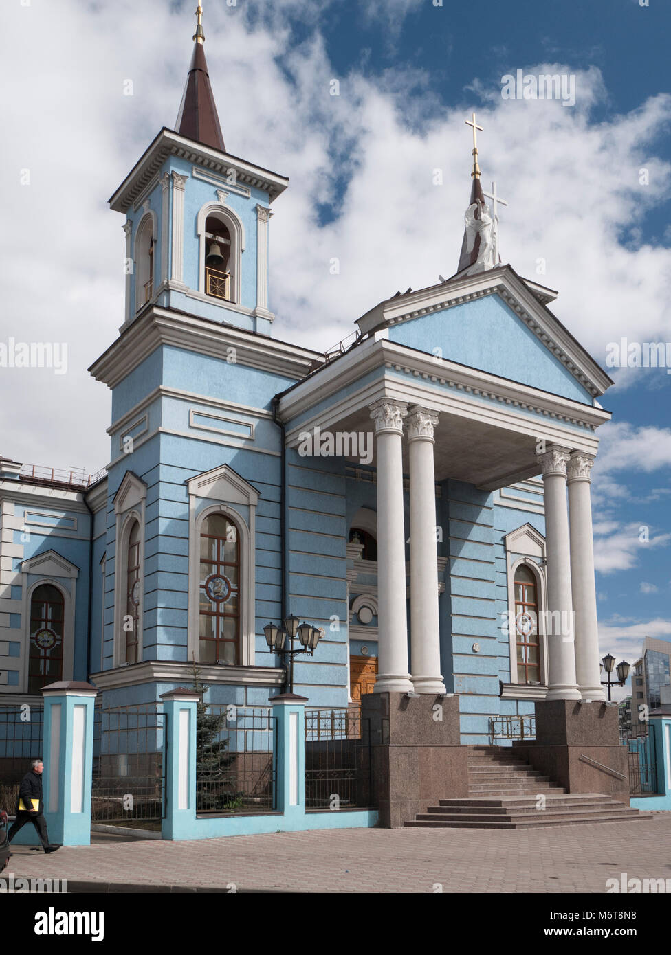 Chiesa cattolica dell Esaltazione della Santa Croce Kazan Tatarstan Federazione Russa Foto Stock