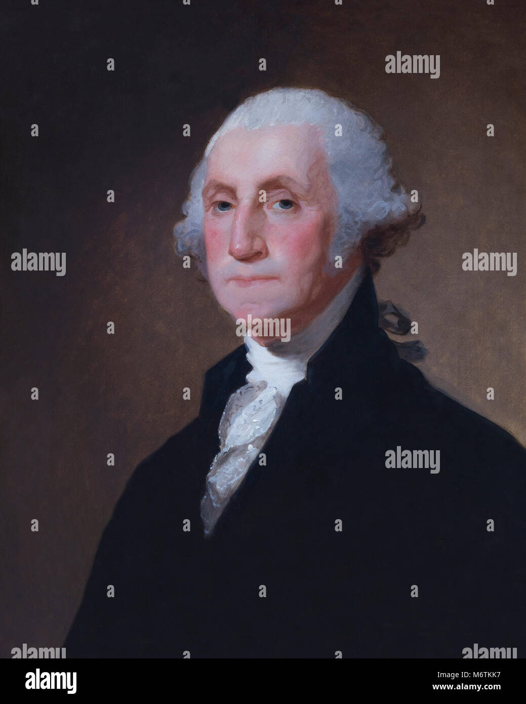 George Washington, Gilbert Stuart, circa 1821, National Gallery of Art di Washington DC, USA, America del Nord Foto Stock