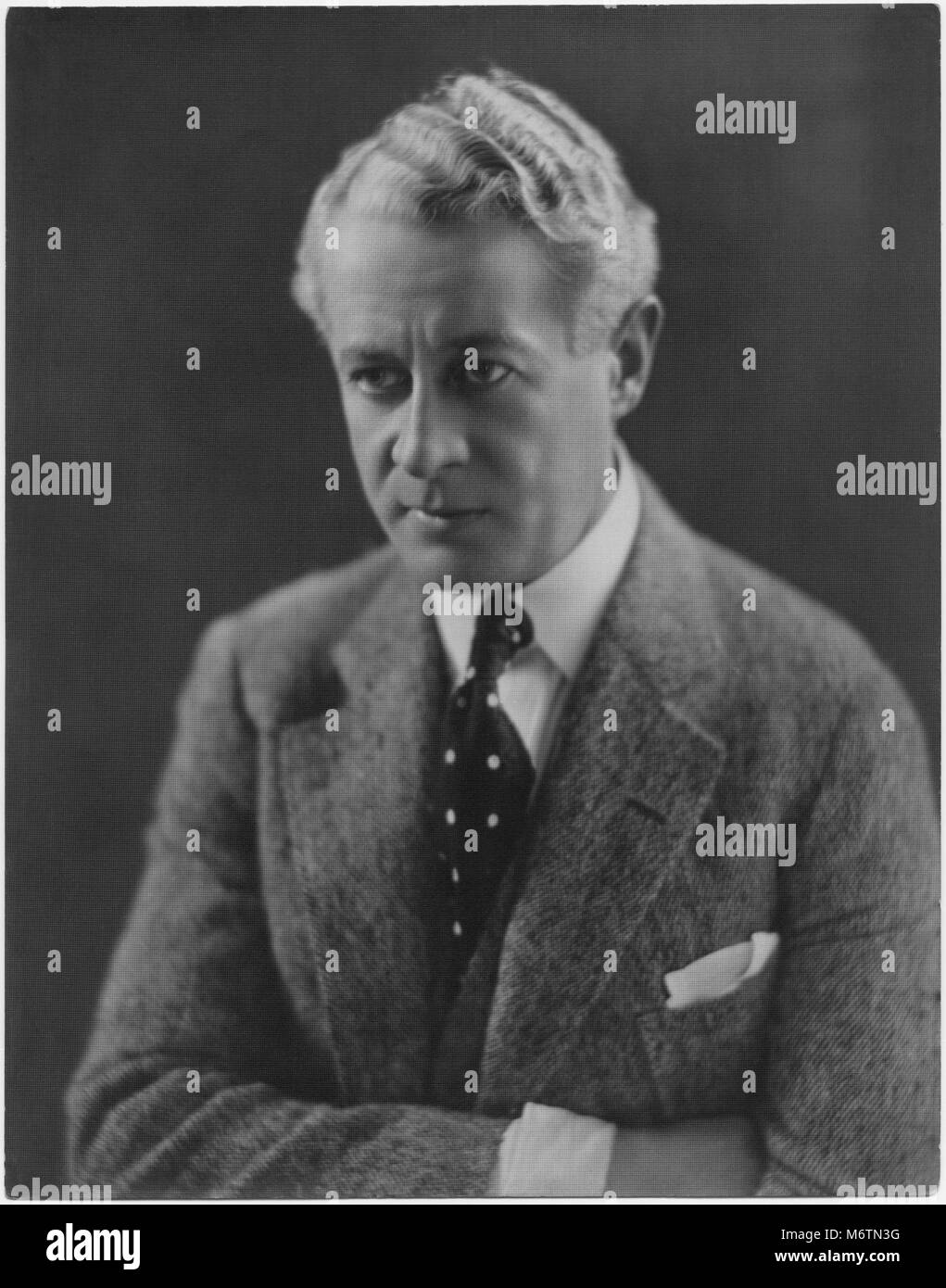 Attore Edward Martindel, testa e spalle pubblicità ritratto, 1920 Foto Stock