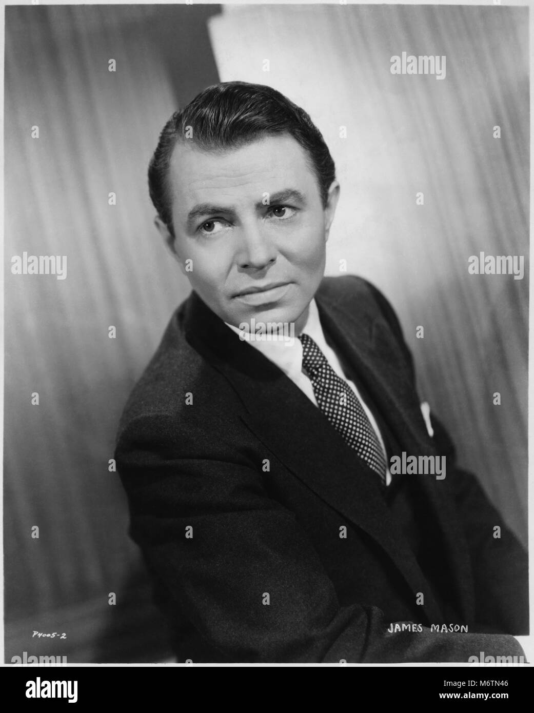 James Mason, Ritratto di pubblicità per il film "Un tocco di misfatti', Paramount Pictures, 1959 Foto Stock