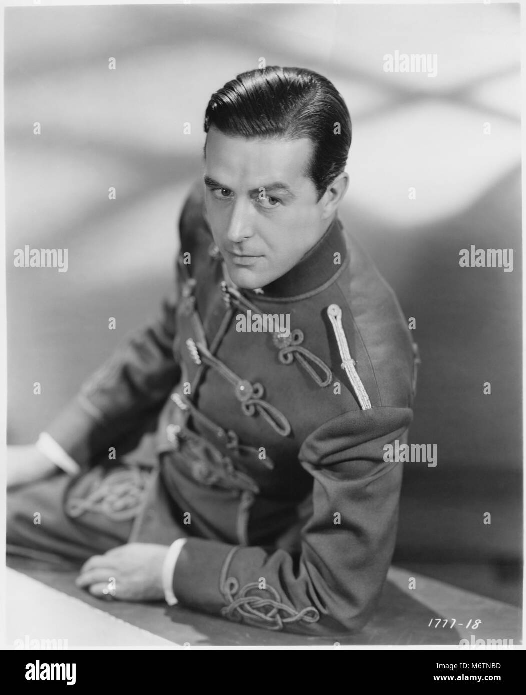 Ray Milland, Ritratto di pubblicità per i film, 'Hotel Imperial', Paramount Pictures, 1939 Foto Stock