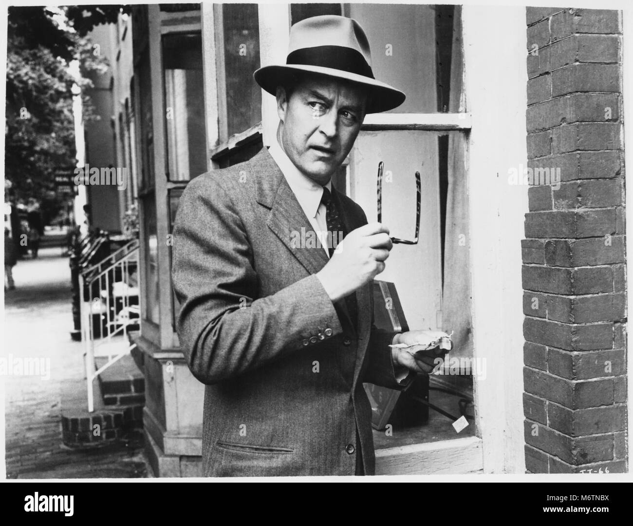 Ray Milland, sul set del film "Il ladro', gli artisti uniti, 1952 Foto Stock