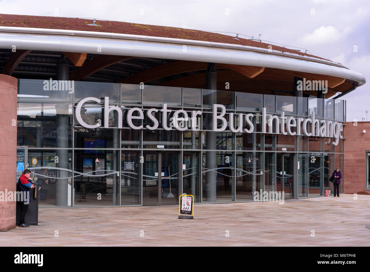 Nuovo Chester scambio Bus. Stazione bus. Foto Stock