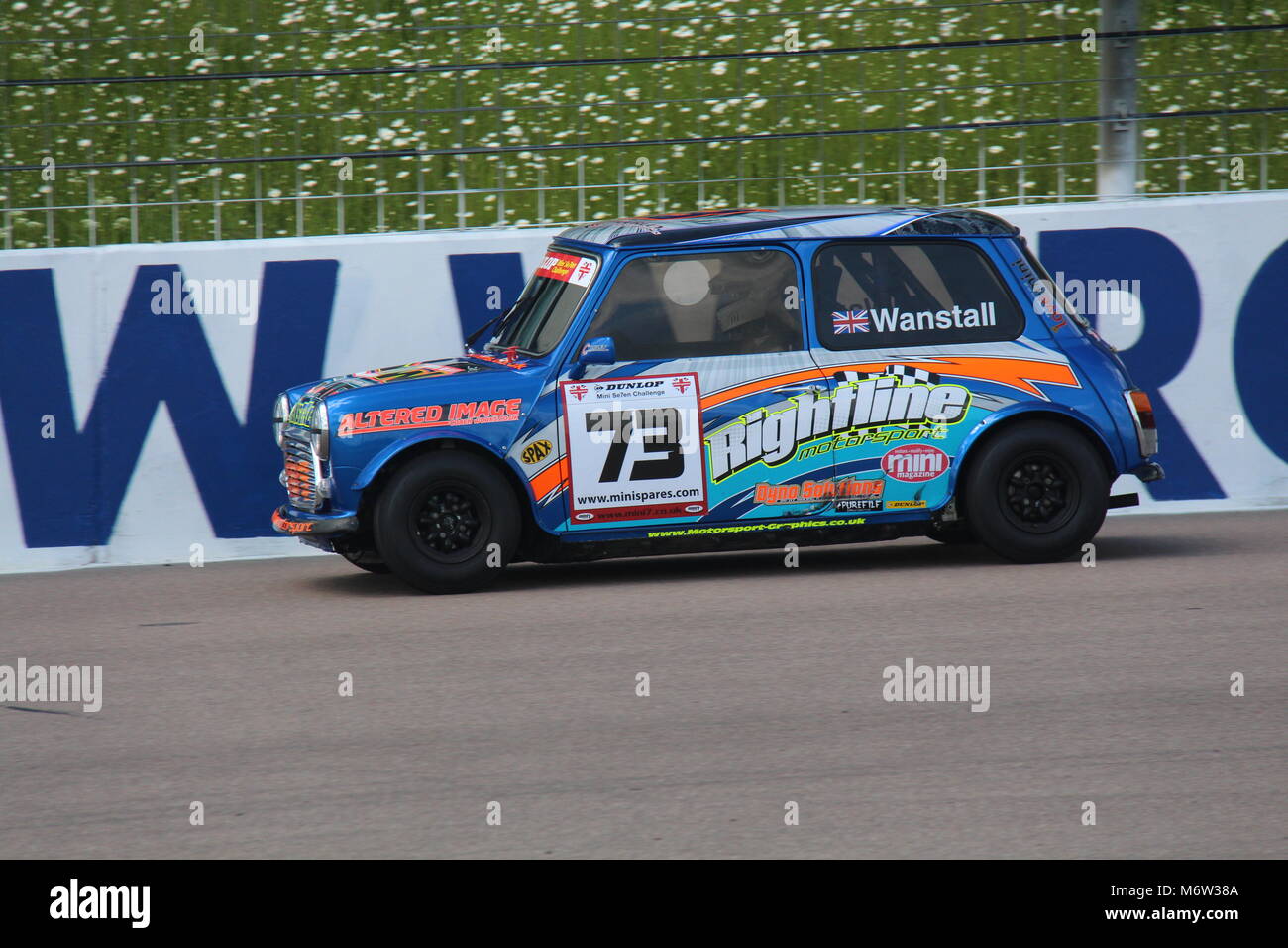 Mini 7 Racing a Rockingham Motor Speedway maggio 2015 Foto Stock