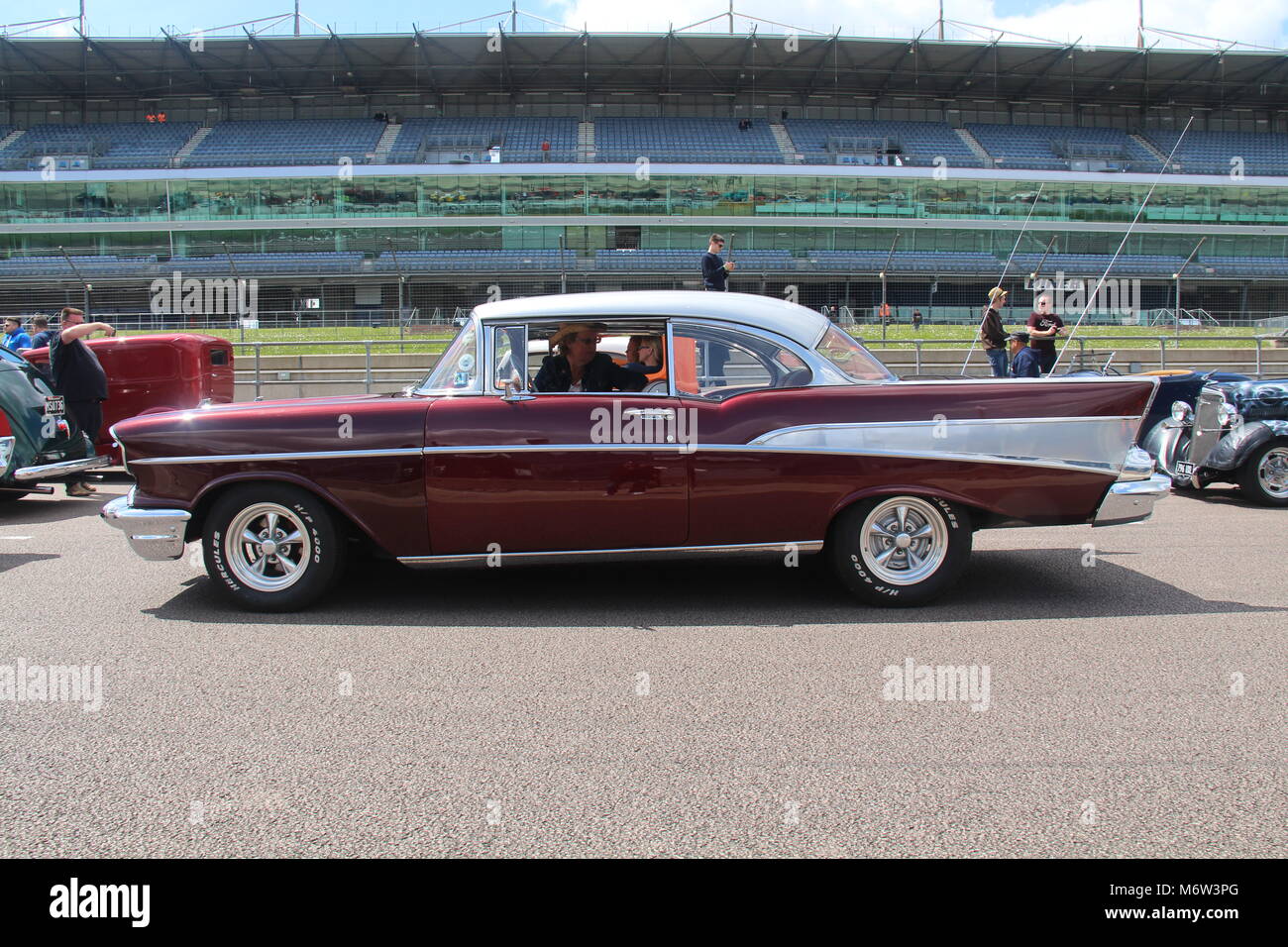 Hot Rods a Rockingham Foto Stock