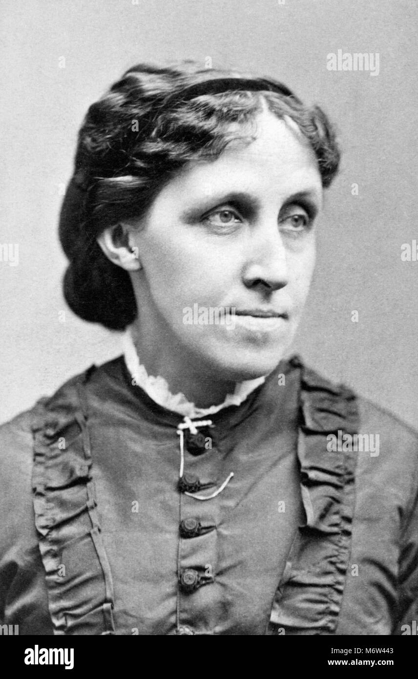 Louisa May Alcott (1832-1888), ritratto del romanziere americano di G K Warren, 1884 Foto Stock