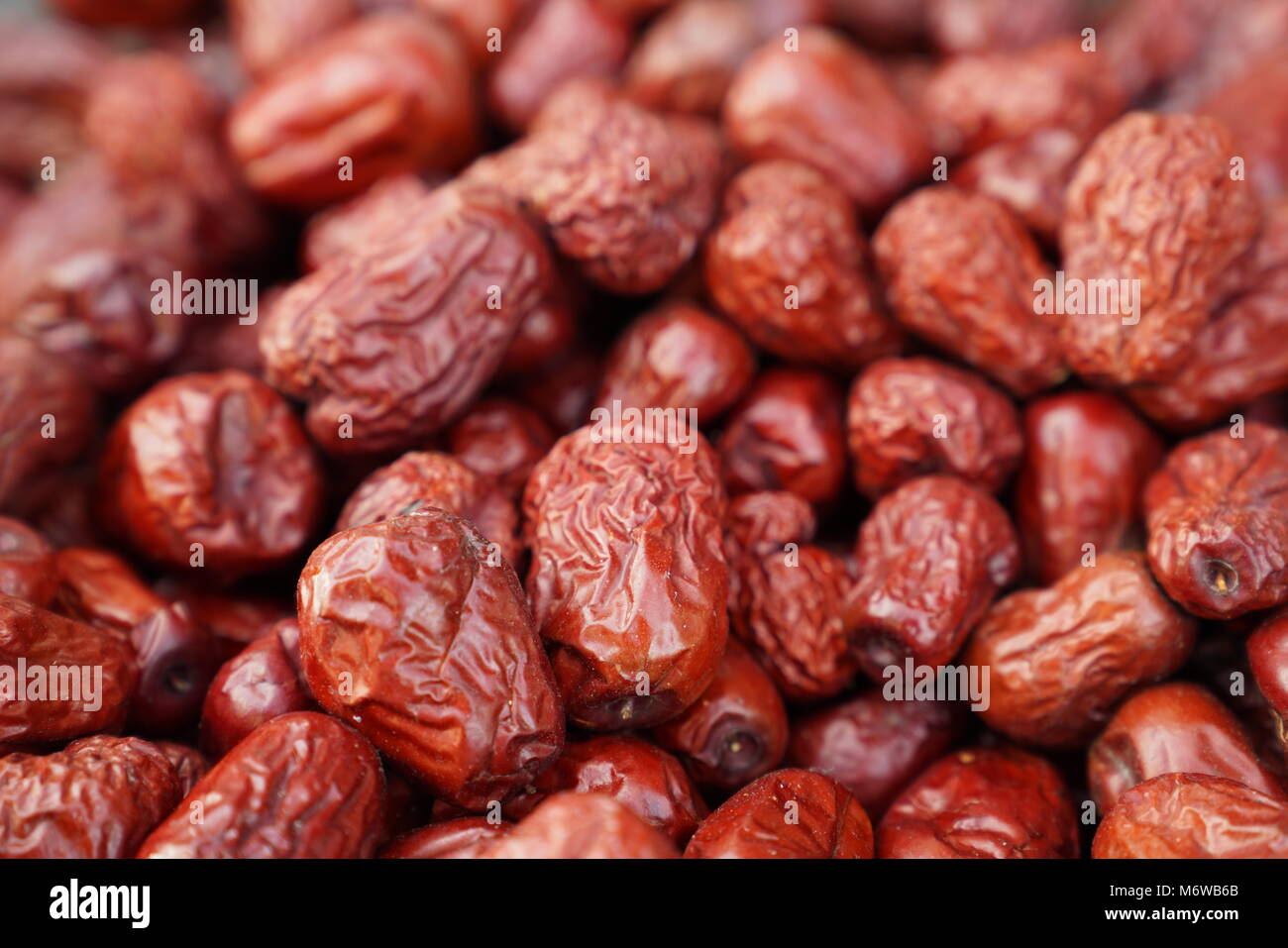 Jujube date in un bazar orientale Foto Stock