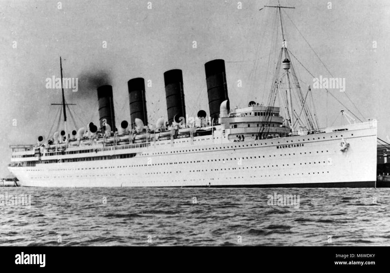 RMS Mauritania, 1933 Foto Stock
