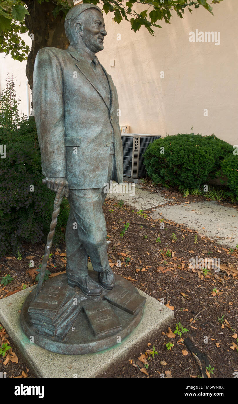 John O'Hara autore statua in Pottsville PA Foto Stock