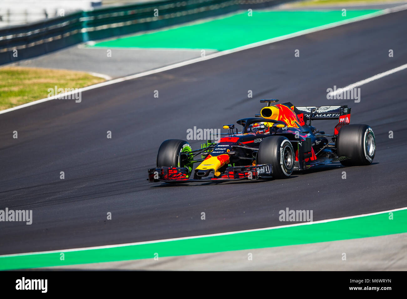 Montmelo, Catalogna, Spagna. 6 Mar, 2018. Ricciardo, Red Bull F1 Team driver del visto durante il test F1 giorni a Montmelo Circuit. Credito:  MA 4901.jpg/SOPA Immagini/ZUMA filo/Alamy Live News Foto Stock
