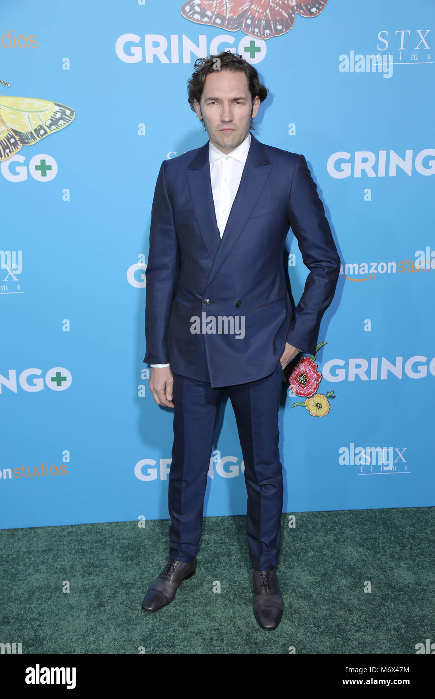 Stati Uniti 6 marzo 2018. 6 marzo 2018 - Los Angeles, California - Nash Edgerton. Anteprima di Amazon Studios e STX Films ''Gringo'' tenutasi al Regal LA Live Stadium 14 . Credito fotografico: PMA/Admedia Foto Stock
