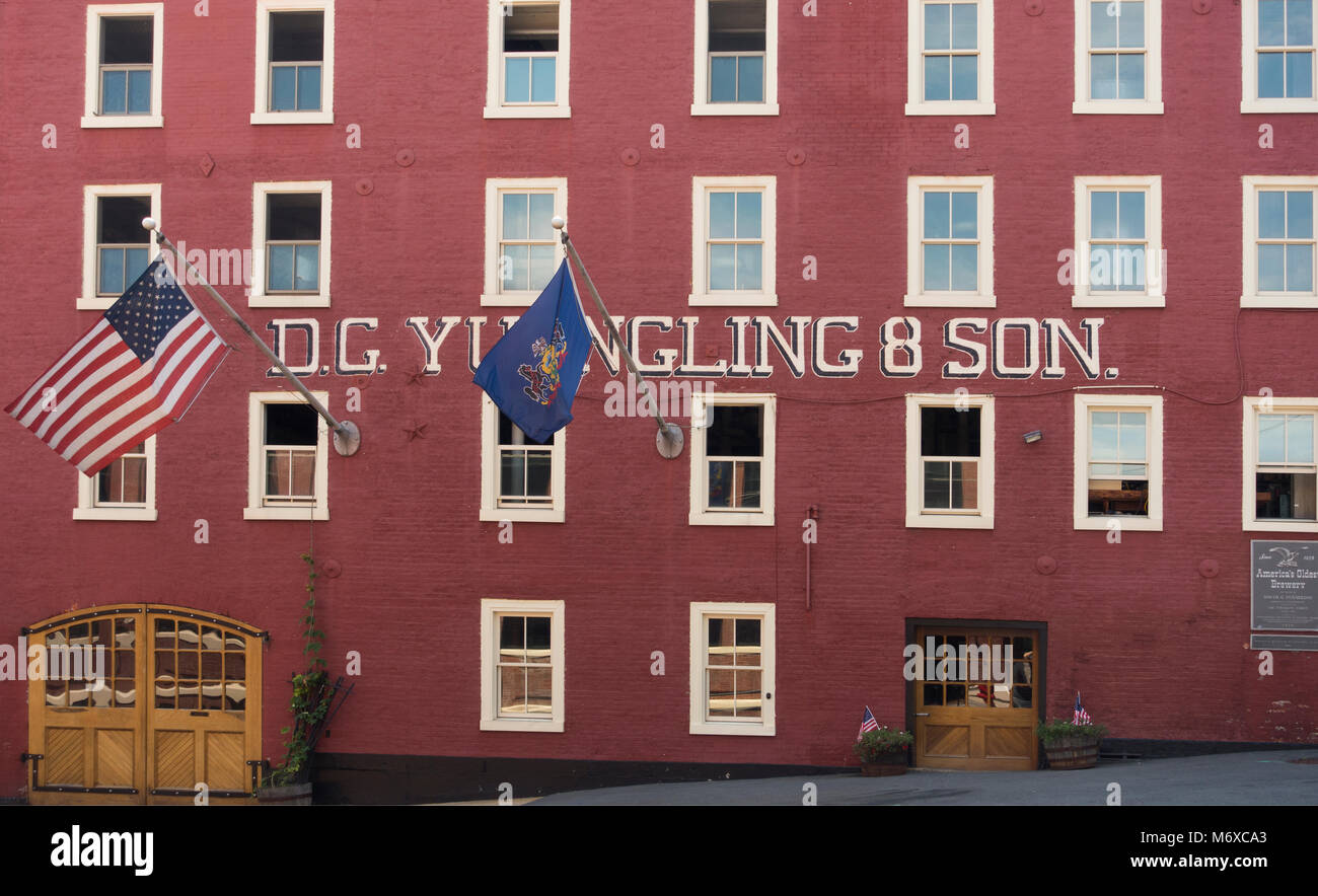 Yuengling brewery factory tour Pottsville, PA Foto Stock