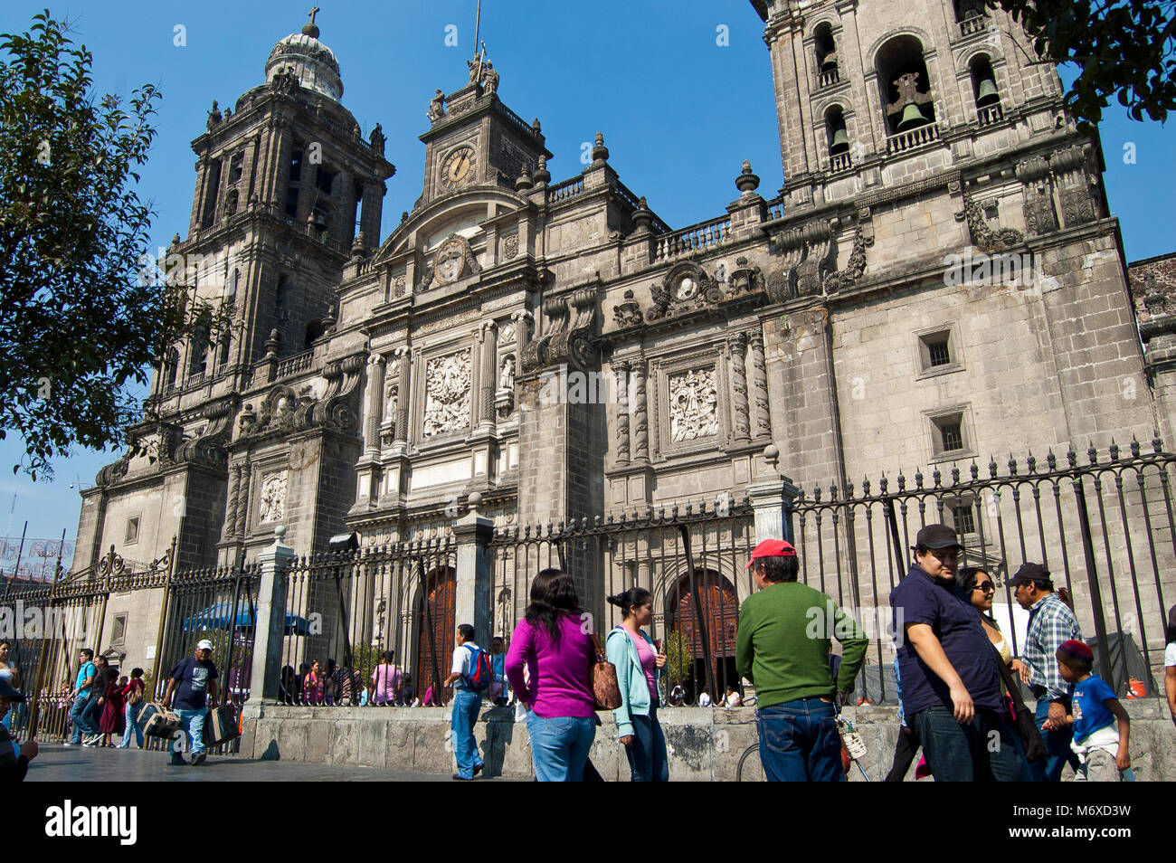 Cattedrale di El Zocalo, Città del Messico, CDMX Foto Stock