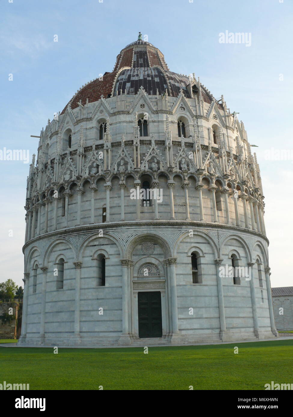 La piazza dei Miracoli a Pisa, Toscana, Italia Foto Stock