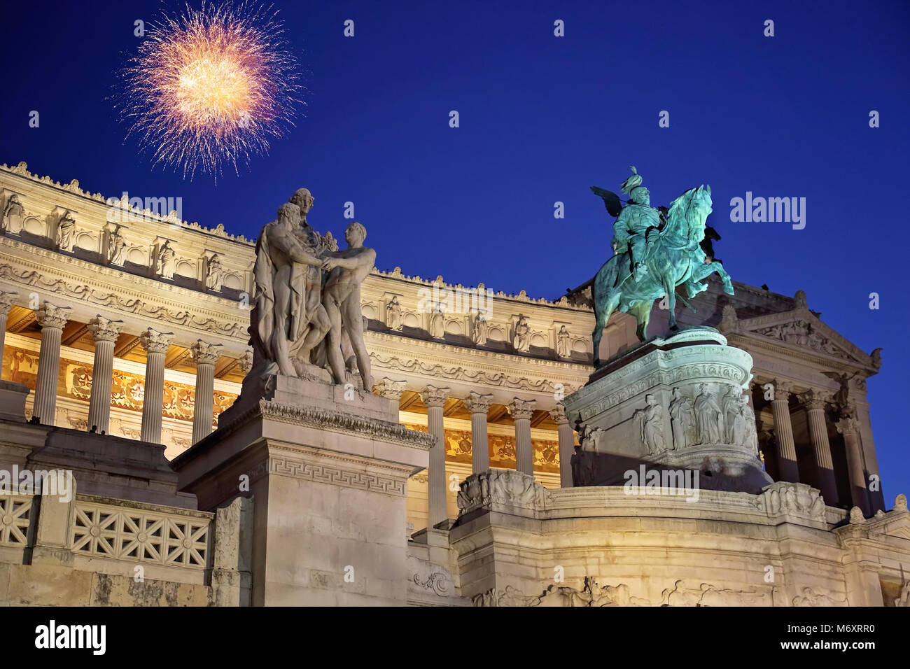 Roma, Landmark Altare della Patria Foto Stock