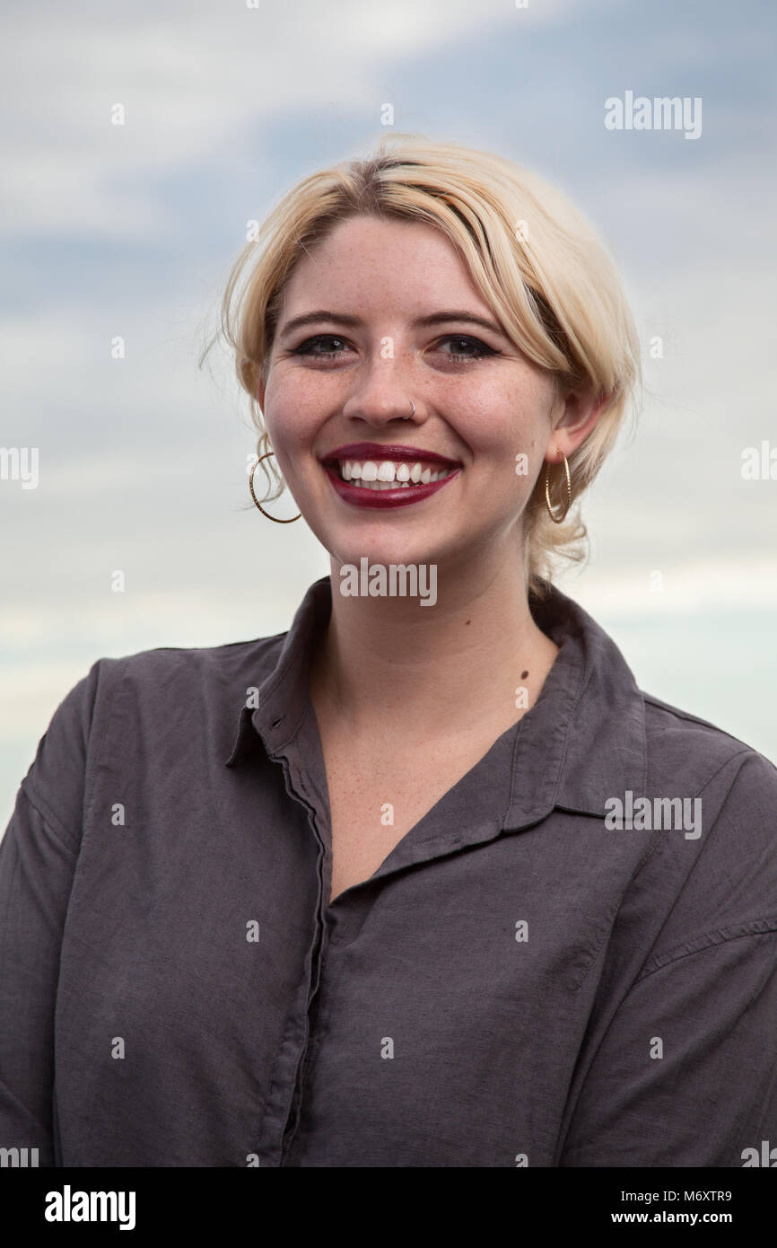 Ritratto di un allievo che vive in Berkeley stie Foto Stock