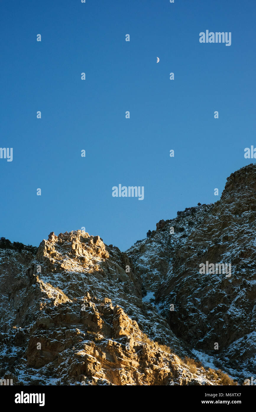 La gamma della montagna nel Nuovo Messico al tramonto Foto Stock