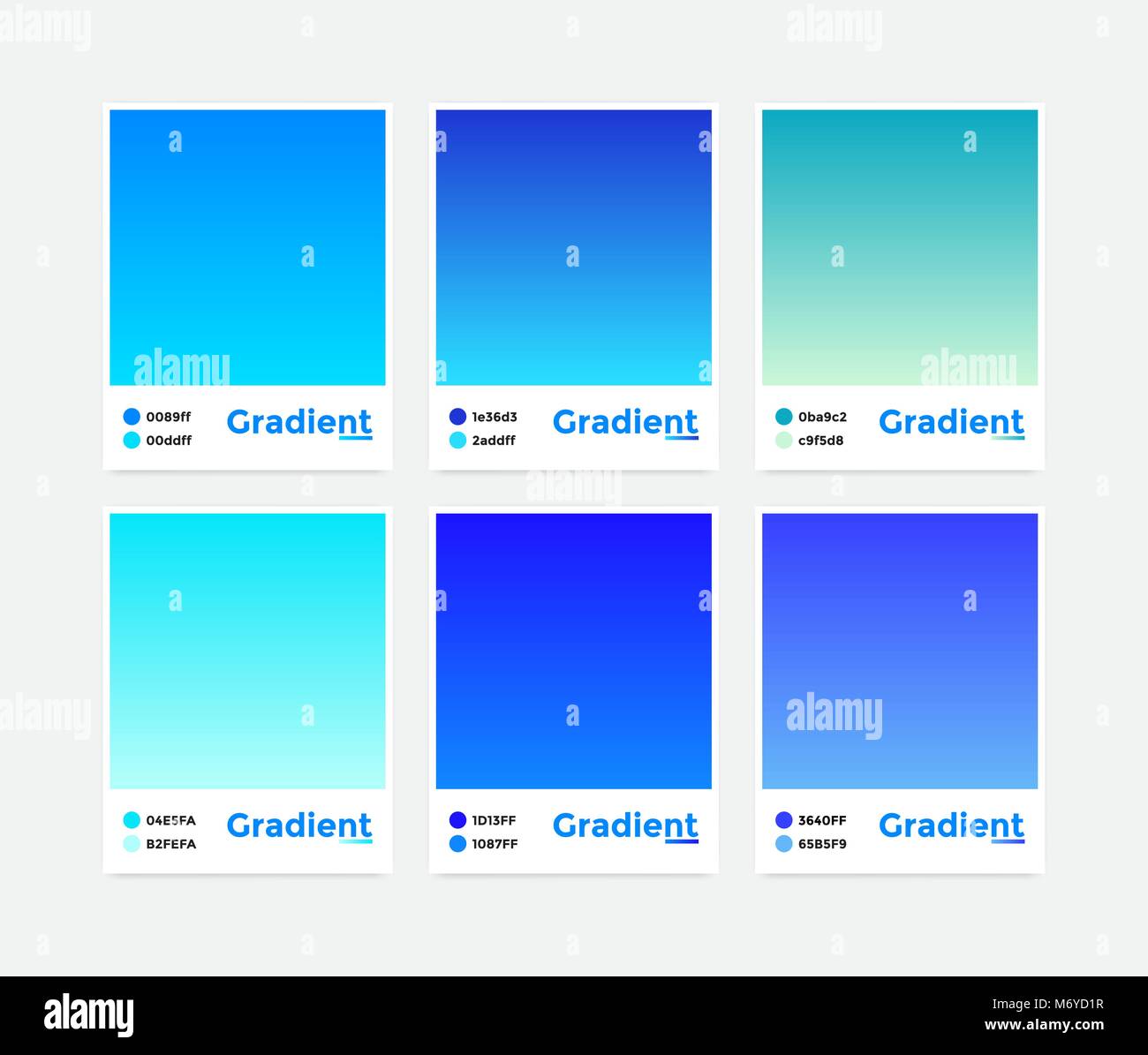 Universal Set vettore gradiente moderno Illustrazione Vettoriale