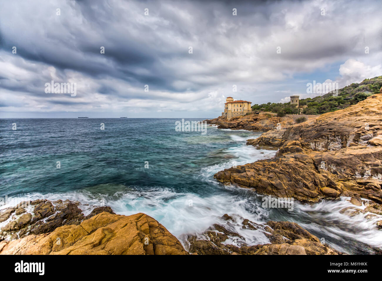 Castello del Boccale, Livorno, Toscana, Italia Foto Stock