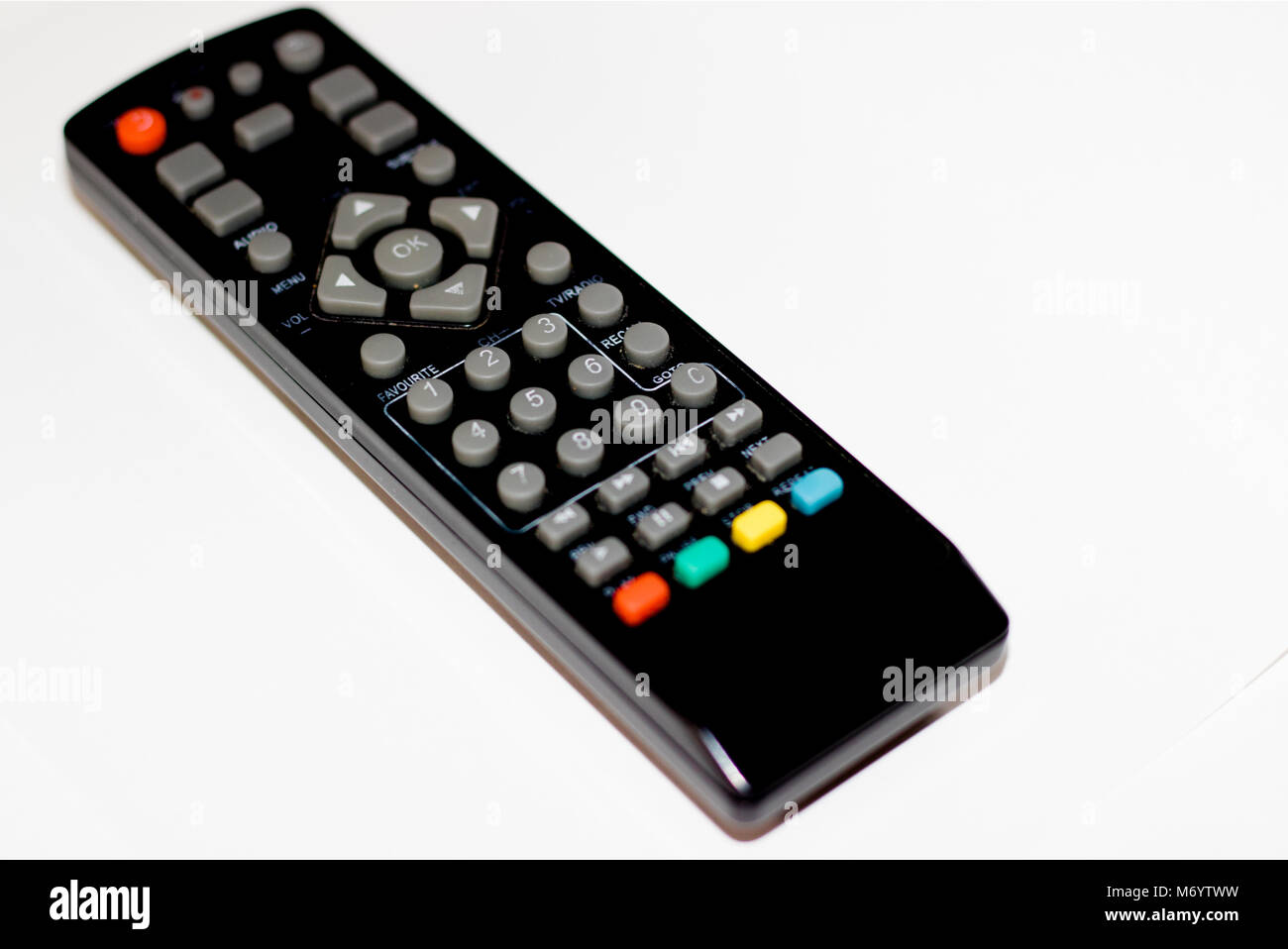 Controllo del televisore Foto Stock