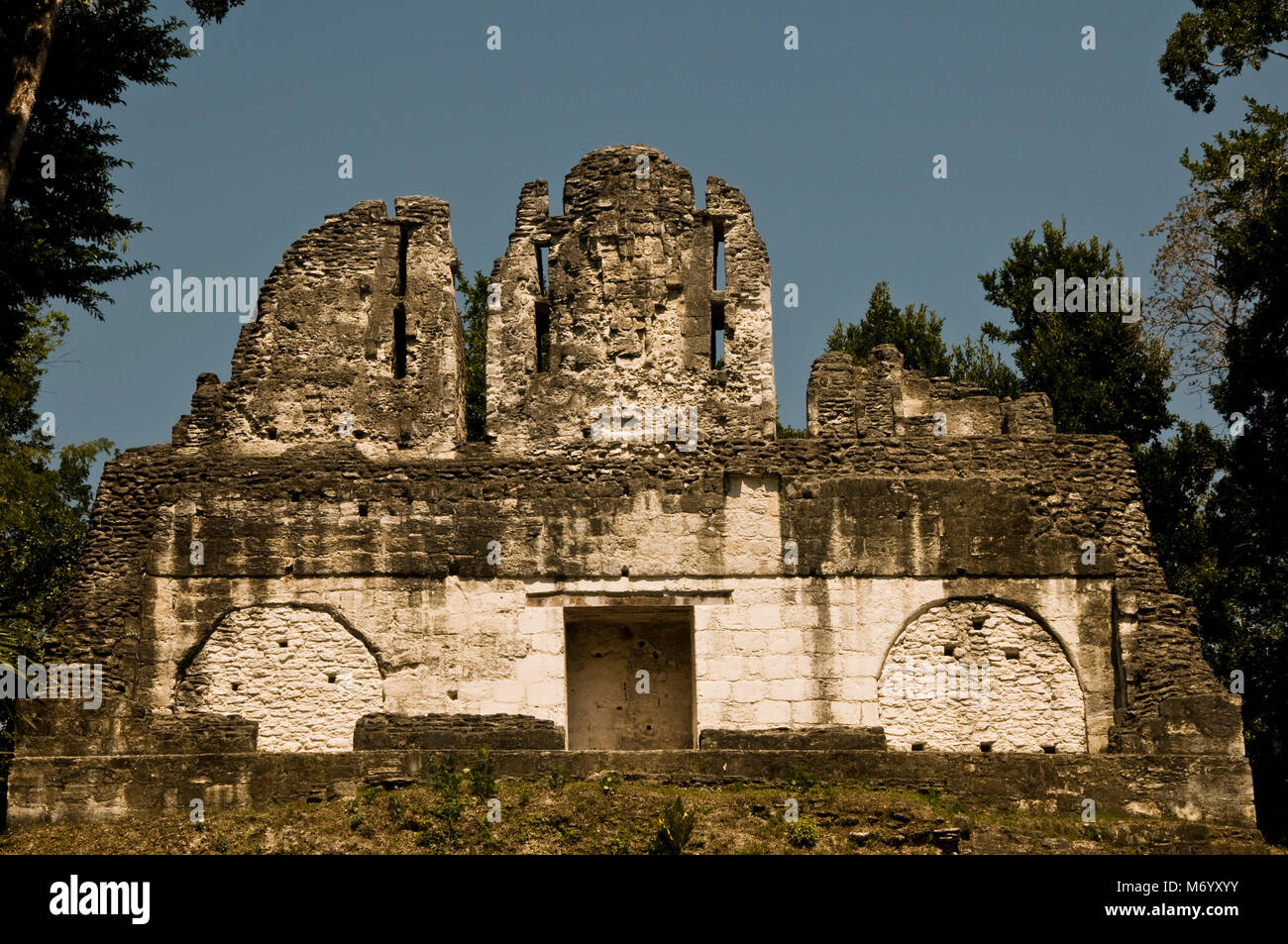 E Yaxhá Nakum, culturali e monumenti naturali, Guatemala, Petén Foto Stock