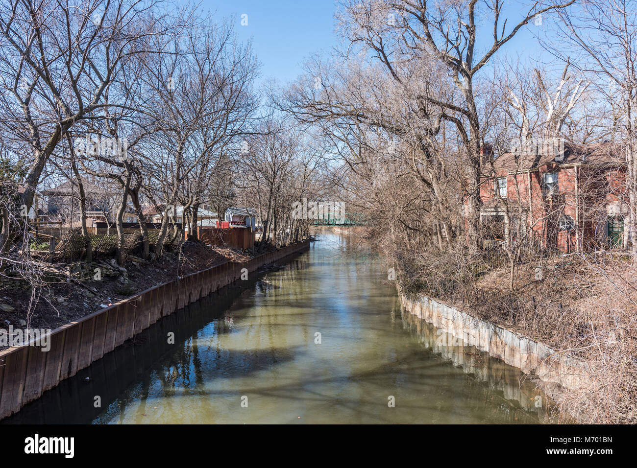 Ramo nord del fiume Chicago Foto Stock