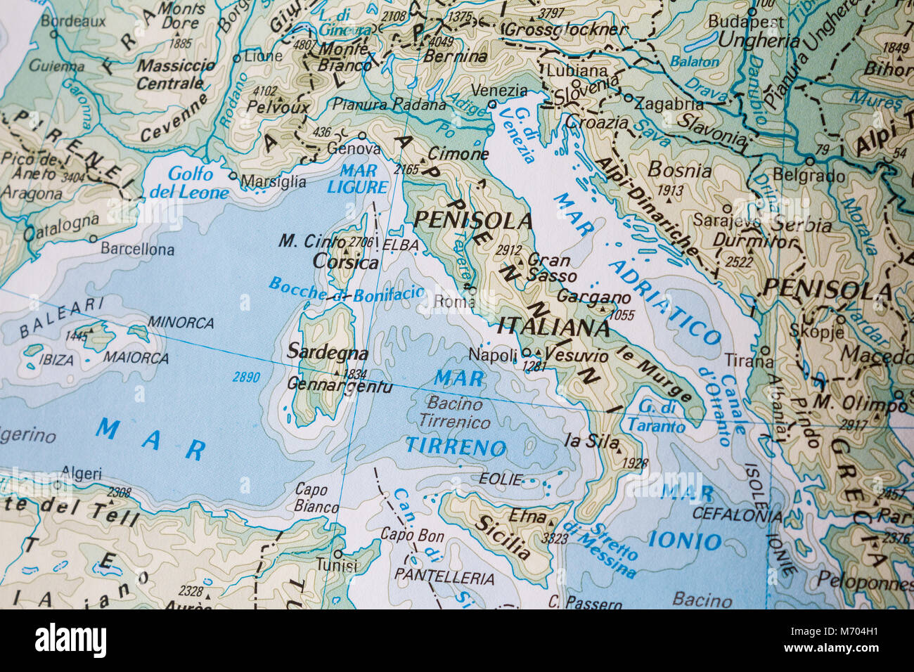 Italia sulla mappa del mondo - Italia posizione sulla mappa del mondo  (Europa del Sud - Europa)