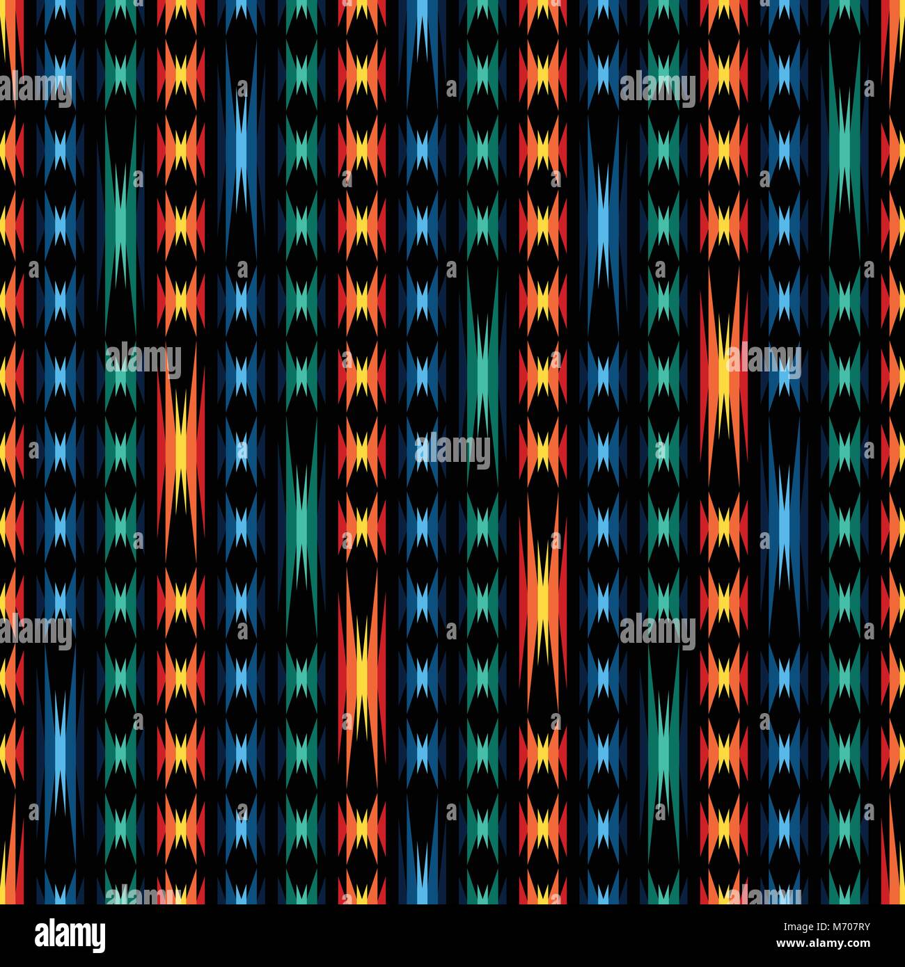 Tribal astratto modello senza giunture azteca sfondo geometrica Illustrazione Vettoriale