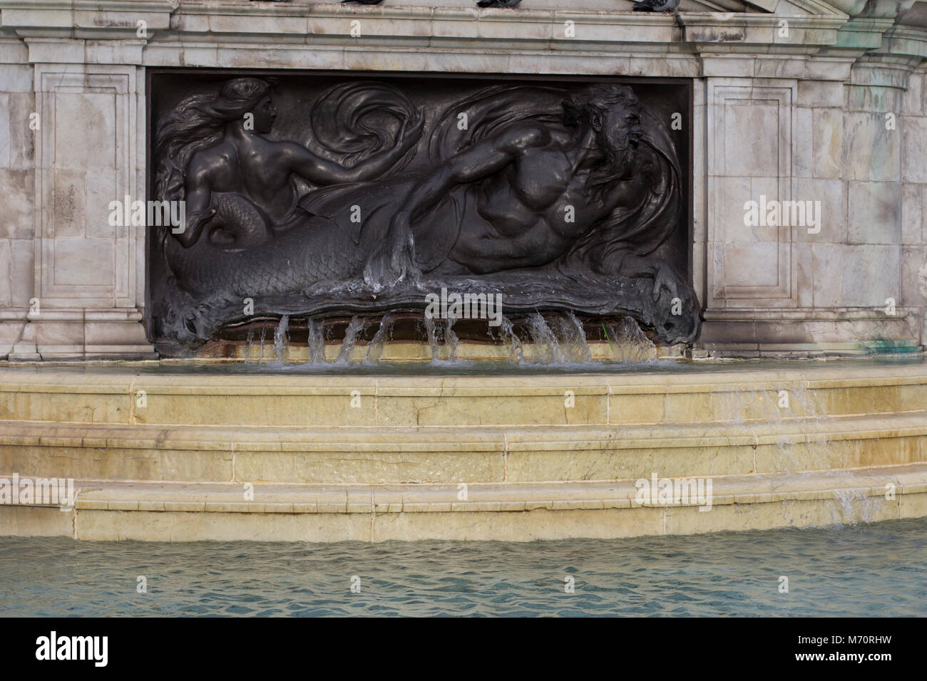 Fontana. La regina Victoria Memorial. Londra. Foto Stock