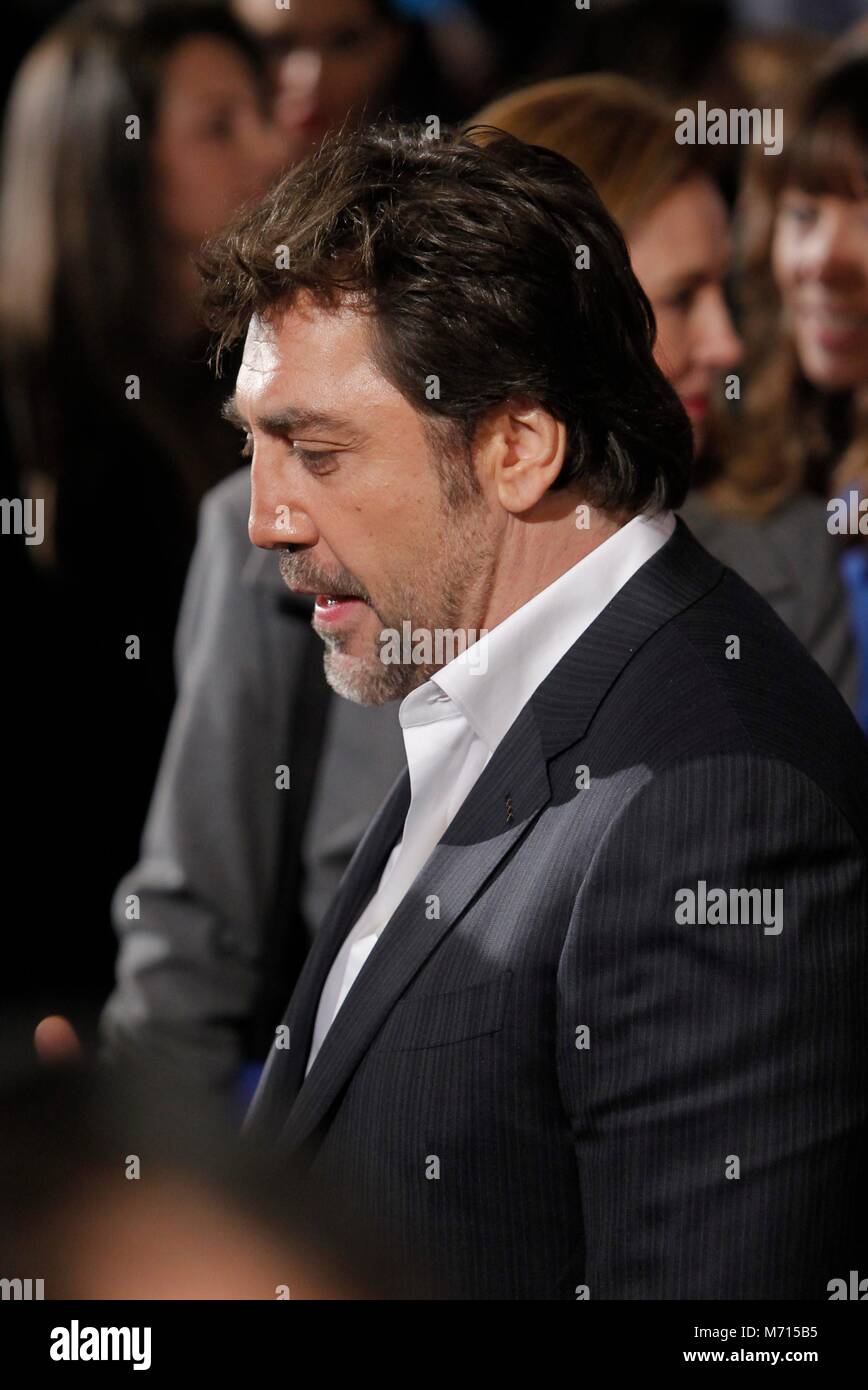 Premier de la pelicula 'amante Pablo', protagonizada por Penelope Cruz y Javier Bardem y dirigida por Fernando Leon de Aranoa. (Foto: Jose Cuesta/261/Cordon Premere). Javier Bardem. Cordon premere Foto Stock